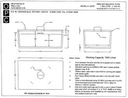 PRECAST HOLDING TANK - 1,800 Litre