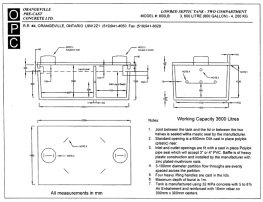 PRECAST HOLDING TANK - 3,600 Litre