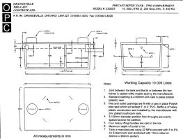 PRECAST HOLDING TANK - 10,000 Litre